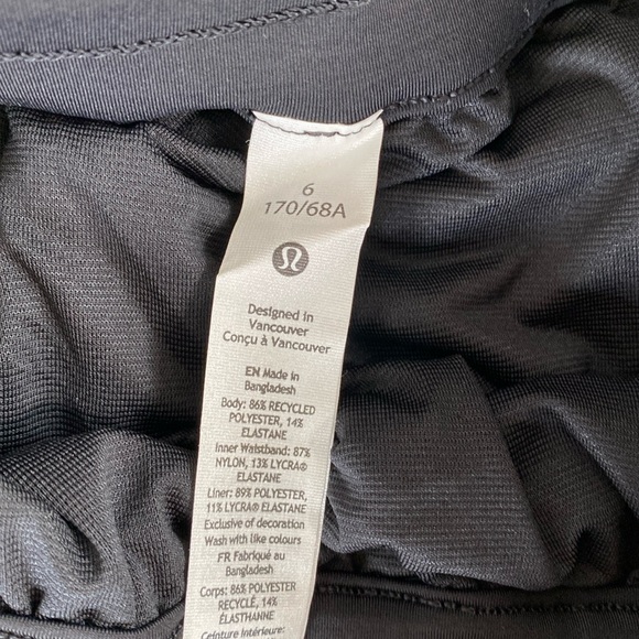 ❤️ Lululemon Tracker LR Short 4" Lined Black Size 6 NWT - Picture 4 of 11
